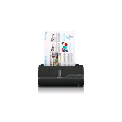 EPSON ES-C320W SCANNER A4 600x600 DPI ADF 20 PAGINE READYSCAN LED 30 PPM SCANSIONE FRONTE RETRO USB 2.0 LAN WIRELESS WI-FI DIRECT NERO