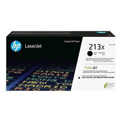 HP 213X TONER NERO ALTA RESA PER COLOR LASERJET 5700, 5800, 6700, 6701, 6800, 6801, X55745, X58045, X654, X677 9.000 PAGINE