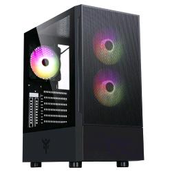 Itek siisbe 3.0 midi towe gaming USB 3.0 argb laterale trasparentefan 3 x 12 cm nero