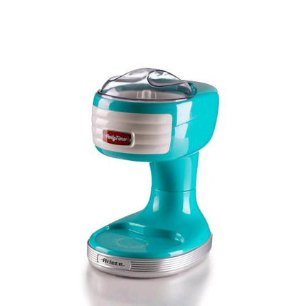 ARIETE 76 ICE CRUSHER PARTY TIME TRITAGHIACCIO ELETTRICO 30 W CESTELLO TRITAGHIACCIO REMOVIBILE LAME IN ACCIAO INOX AZZURRO