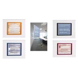 Durable duraframe cornice espositiva magnetica 210X297 mm A4 in pvc argento conf 2 pz.