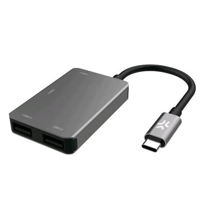 CELLY HUB DA USB-C A 4 x USB-A GRIGIO