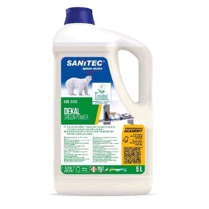 SANITEC GREEN POWER DEKAL DETERSIVO ANTICALCARE FLACONE DA 5LT CONF 2 Pz.