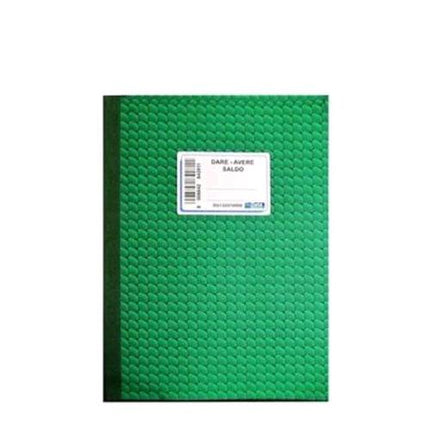 DATA UFFICIO REGISTRO DARE AVERE SALDO 170X240 mm 96 PAGINE CONF 5 Pz.