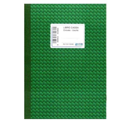 DATA UFFICIO REGISTRO ENTRATE USCITE 170X240 mm 100 PAGINE CONF 5 Pz.
