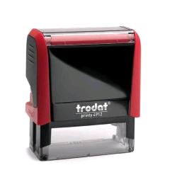 Trodat printy 4912 4.0 timbro autoinchiostrante personalizzabile autocomponibile 47X18 mm rosso