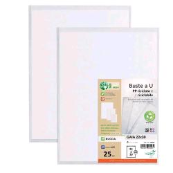 Sei Rota gaia buste A u in pp 220X300 mm buccia d'arancia trsaparente conf 25 pz.