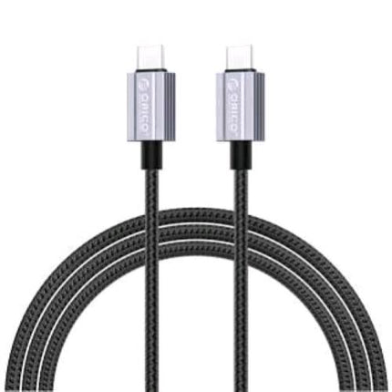 ORICO GQA100 CAVO USB-C MASCHIO/MASCHIO SUPPORTA FINO A 100 W 5A 1.5 MT NERO/GRIGIO