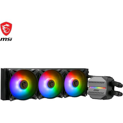 MSI MAG CORELIQUID M360 ARGB DISSIPATORE A LIQUIDO PER CPU DA 360mm 3 VENTOLE DA 120mm RAFFREDDAMENTO AD ACQUA SPLIT FLOW PER INTEL 1700/1200 AMD AM5/AM4