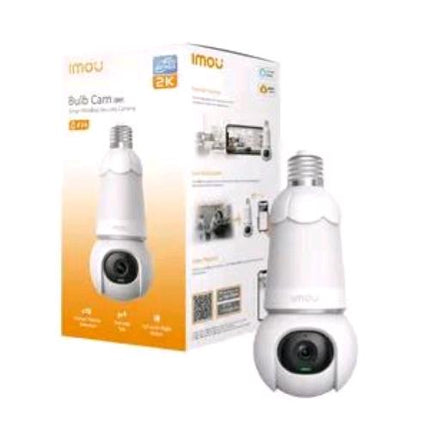 IMOU BULB CAM TELECAMERA DI RETE 3MP 2K MOTORIZZATA ATTACCO E27 INDOOR CON LUCE H.265 - 2304 x 1296 - 2,80 mm Fisso Lens