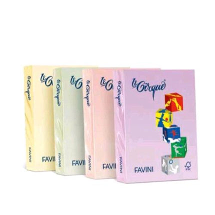 CARTOTECNICA FAVINI LE CIRQUE TENUI RISMA DA 250 FOGLI 160 GR 21 X 29.7 CM A4 GIALLO