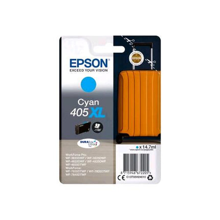 EPSON 405XL DURABRITE ULTRA CARTUCCIA INK-JET CIANO 14.7 ML 1100 PAGINE