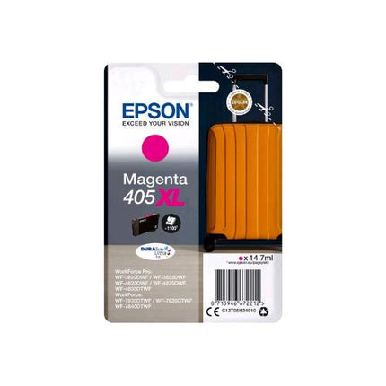 EPSON 405XL DURABRITE ULTRA CARTUCCIA INK-JET MAGENTA 14.7 ML 1100 PAGINE