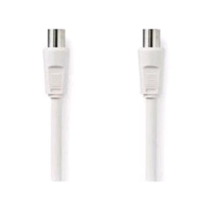 NILOX CAVO ANTENNA COASSIALE IEC 169-2 MASCHIO/FEMMINA 10 MT BIANCO