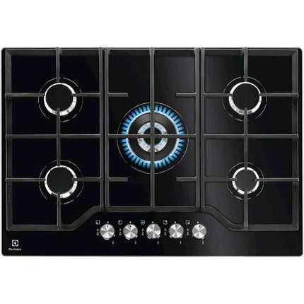 ELECTROLUX EGG7536K PIANO COTTURA DA INCASSO A GAS 5 FUOCHI 75cm NERO