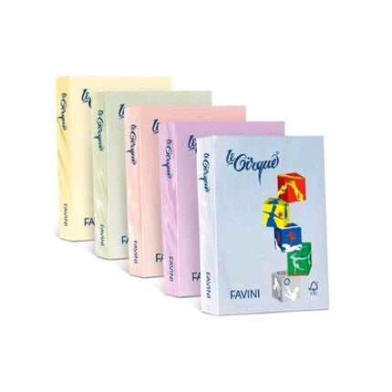 CARTOTECNICA FAVINI LE CIRQUE TENUI RISMA DA 500 FOGLI 80 GR 21 X 29.7 CM A4 ROSA