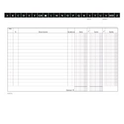 Data Ufficio scheda A 3 colonne dare avere saldo 148X210 mm A5 conf 100 pz.