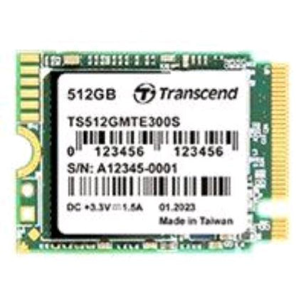 TRANSCEND MTE300S SSD 512GB M.2 2230 NVMe PCI Express 3.0 3D NAND LETTURA 2000 MB/s 90000 IOPS SCRITTURA 1100 MB/s 190000 IOPS
