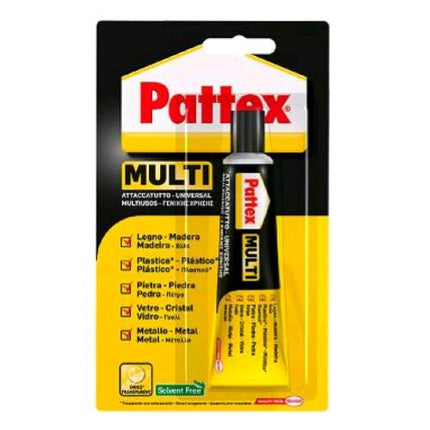 PATTEX COLLA ATTACCATUTTO MULTIUSO TUBETTO IN METALLO DA 20 ML TRASPARENTE CONF 25 Pz.