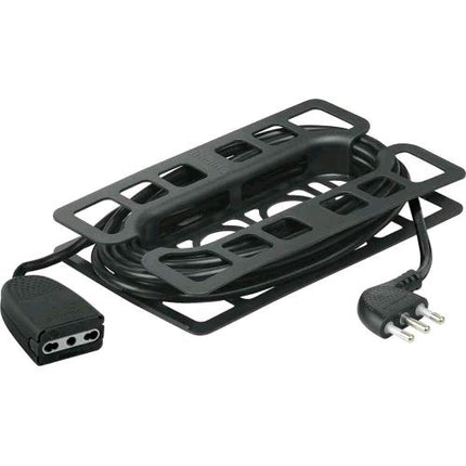 BTICINO BT-2528N PROLUNGACON PRESA MASCHIO 16A E PRESA FEMMIINA BIPASSO 10/16A 5 MT NERO