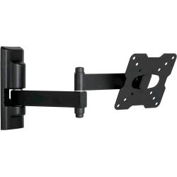 Meliconi flatstyle FDR100 supporto TV parete A doppia rotazione staffa per TV A schermo piatto da 14" A 25" attacco vesa 50-75-100 portata 25 kg nero