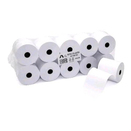 ROTOLIFICIO PUGLESE ROTOLO IN CELLULOSA PER CALCOLATRICE 57 mm X 40 MT ANIMA 12 mm BIANCO CONF 10 Pz.