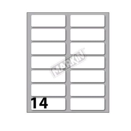 MARKIN ETICHETTE ADESIVE 52X18 mm BIANCO CONF 140 Pz.