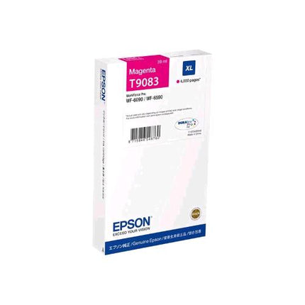EPSON T9083 DURABrite Pro CARTUCCIA INK MAGENTA XL 39 ML PER WorkForce Pro WF-6090, WF-6590 4.000 PAGINE