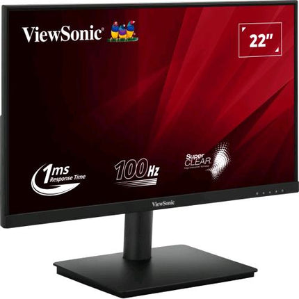 VIEWSONIC VA220-H 22" LED FULL HD VA 16:9 250 CD/mq CONTRASTO 4000:1 100Hz 1 ms FLICKER-FREE 1 x HDMI 1 x VGA NERO