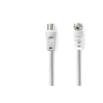 NILOX CAVO ANTENNA M/SAT CONNETTORE IEC 169-2 MASCHIO-MASCHIO 3 MT BIANCO