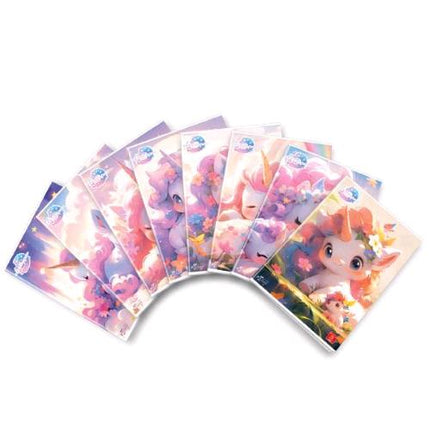 PIGNA UNICORNI MAXI QUADERNO PUNTO METALLICO 100 GR A4 38 FOGLI A RIGHE 0A 8 SOGGETTI ASSORTITI CONF 10 Pz.