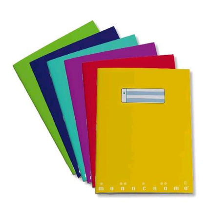 PIGNA MONOCROMO DSA QUADERNO PUNTO METALLICO 80 GR A4 20 FOGLI RIGATURA QI COLORI ASSORTITI CONF 10 Pz.