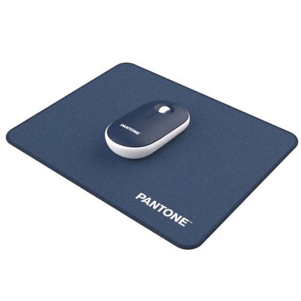 PANTONE PT-MP002N KIT MOUSE LASER WIRELESS CLICK SILENZIOSO + MOUSE PAD NAVY BLUE