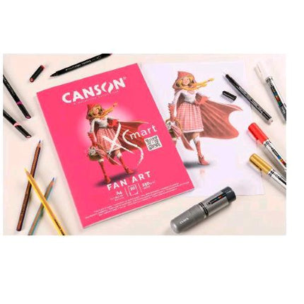 CANSON ALBUM DA DISEGNO 20 FOGLI 250 GR A4 BIANCO CONF 5 Pz.