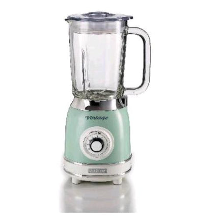 ARIETE FRULLATORE VINTAGE MULTIFUNZIONI 1000W 4 LAME 4 VELOCITA' + PULSE TRITAGHIACCIO TAZZA IN VETRO DA 1.5 LT VERDE