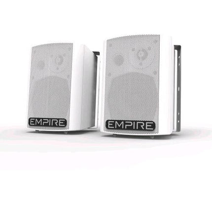EMPIRE WALL 250 MIC CASSE AMPLIFICATE 250 W CON INGRESSO MICROFONICO JACK 6.3mm + PORTA USB BIANCO