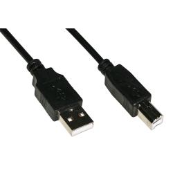 Link cavo USB 2.0 connettori a-b in rame 1.8 mt nero