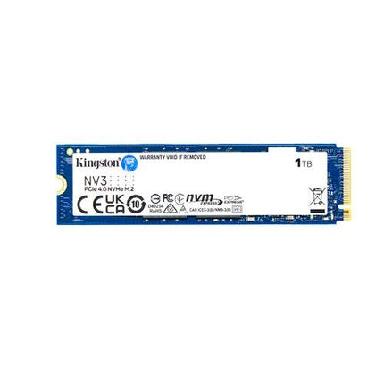KINGSTON NV3 SSD 1 TB M.2 2280 NVMe PCIe 4.0 LETTURA 6000 MB/s SCRITTURA 4000 MB/s