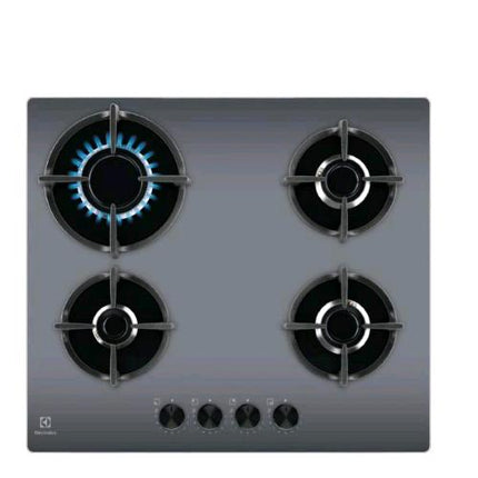 ELECTROLUX EGG64272M PIANO COTTURA A GAS 60 CM 4 FUOCHI PIANO IN VETRO GRIGIO
