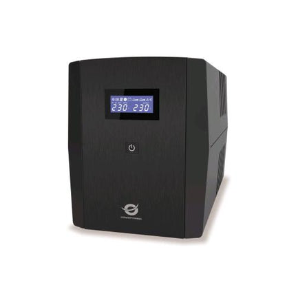 CONCEPTRONIC ZEUS08EM UPS 1500VA/900W A LIENA INTERATTIVA AVR INTEGRATO SCHUKO - 1 PORTA USB 3 PRESE IEC EU + 2 PRESE SCHUKO NERO
