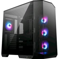 MSI mag pano 100R pz case gaming 3 x 120mm argb reverse blade fan - 1 x 120mm argb fan argb+pwm vetro temperato nero