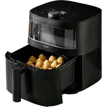 HAIER HAF5TWA 011 FRIGGITRICE AD ARIA 2000W 7 LT 9 PROGRAMMI FINESTRA IN VETRO DOPPIO VASSOIO NERO