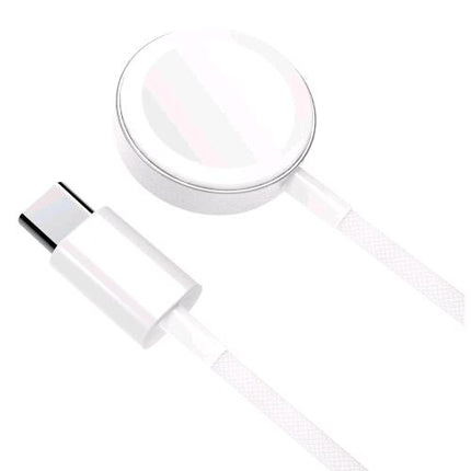 CELLY APPLE WATCH CHARGER USB-C CARICABATTERIE WIRLESS COMPATIBILE CON TUTTI I MODELLI DI APPLE WATCH 2.5 W CAVO INTRECCIATO 1 MT BIANCO