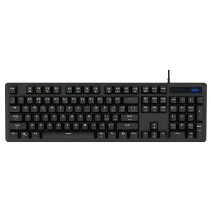 ADJ BRYCK TASTIERA MULTIMEDIA MECCANICA USB 104 TASTI LAYOUT ITALIANO CON LED PLUG & PLAY NERO