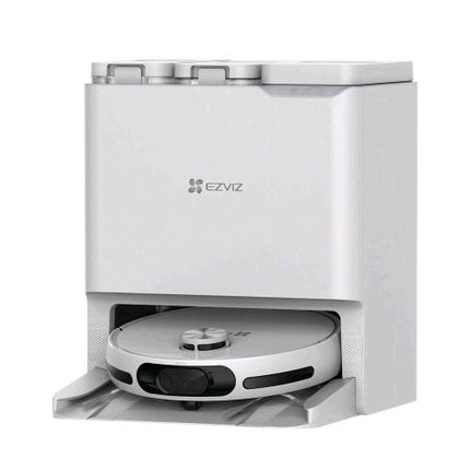 EZVIZ RS20 PRO ROBOT ASPIRAPOLVERE LAVAPAVIMENTI WI-FI CON BASE 7200Pa BASE PER RICARICA E SVUOTAMENTO ACQUA/ POLVERE SACCHETTO 300 ML PULISCE FINO A 300 Mq BIANCO