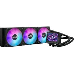 ASUS rog ryujin iii 360 argb extreme CPU liquid cooler dissipatore A liquido all-in-one con pompa emma GEN8 V2,tre ventole rog RGB per un elevato flusso d'aria, schermo LCD da 3,5" per monitoraggio Intel 1851/1700/1200 AMD AM5/AM4 nero