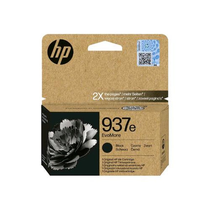 HP 937e EVOMORE CARTUCCIA INCHIOSTRO NERO ORIGINALE PER OFFICEJET PRO 9110b, 9120e, 9720e, 9730e 2.500 PAGINE