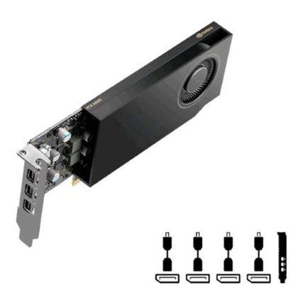 PNY NVIDIA QUADRO RTX A1000 8GB GDDR6 PCI Express 4.0 LOW PROFILE OEM VERSION - 4 x MINI DISPLAYPORT