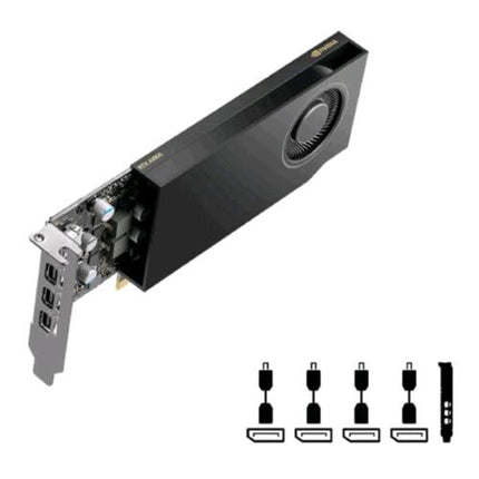 PNY NVIDIA QUADRO RTX A400 4GB GDDR6 PCI Express 4.0 - 4 x MINI DISPLAYPORT