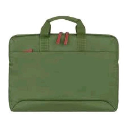 TUCANO SMILZA BORSA SUPERSLIM PER NOTEBOOK DA 15.6" E MACBOOK PRO 16" IN PLASTICA RICICLATA TASCA ESTERNA CON TRACOLLA VERDE